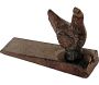 Bloque porte en fonte Coq et poule 11 x 3 x 8 cm (Lot de 2) - LA GRANDE PRAIRIE