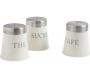 Boîtes de conservation thé sucre café (Lot de 3)