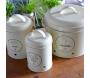 Boite de conservation en métal crème Garden - 