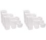 Boîte de conservation en plastique blanc Box