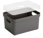 Boite de rangement avec couvercle transparent  Sigma Home Box 13 L