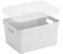 Boite de rangement avec couvercle transparent Sigma home Box 32 L