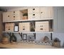 Boîte de rangement en pin massif avec couvercle - 37,32