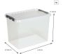 Boîte de rangement en plastique Q-line - SUA-0283