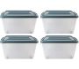 Boite de rangement en plastique 60 litres (Lot de 4)