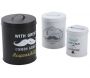 Boite ronde de rangement Moustache (Lot de 3)