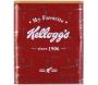 Boîte vintage en métal couvercle en bois Kelloggs