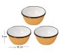 Bol en émail coloré Classic 16 cm (Lot de 3) - 5