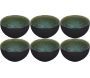 Bol en grès vert Elia (Lot de 6)