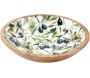Bol en manguier et émail Olives