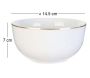Bol en porcelaine liseré doré 50 cl - 9