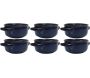 Bol à soupe bleu Au grès du temps (Lot de 6)