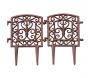 Bordure à assembler en fonte Tradition (Lot de 2)