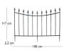Bordure de jardin  156 x 2.2 x 117 cm - ESS-1924