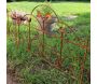 Bordure de jardin décorative en fer forgé rouillé - 6