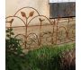 Bordure de jardin décorative en fer forgé rouillé - 8