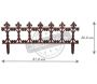 Bordure de jardin en fonte Fleur de lys - ESS-1022