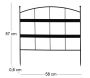 Bordure de jardin en métal 58 x 0.6 x 57 cm - ESS-1922