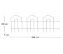Bordure de jardin en métal Lawn 3m - IMP-0100