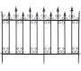 Bordure de jardin en métal 156 x 2,2 x 117 cm Volutes