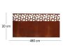 Bordure de pelouse en acier 480 x 20 cm - ESS-1799