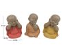 Bouddha décoratif voit entend et parle Pastel (Lot de 3) - ORIGEN