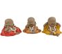 Bouddha décoratif voit entend et parle rieurs (Lot de 3)