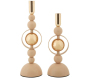 Bougeoir en métal Saturne (Lot de 2)