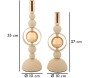 Bougeoir en métal Saturne (Lot de 2) - MAU-0721