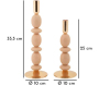 Bougeoir en métal Shuttle (Lot de 2) - MAU-0724