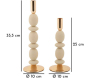 Bougeoir en métal Shuttle (Lot de 2) - MAU-0723