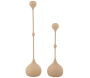 Bougeoir en métal Slimmy (Lot de 2)
