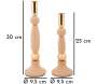 Bougeoir en métal Strek (Lot de 2) - MAU-0736