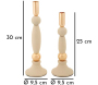 Bougeoir en métal Strek (Lot de 2) - MAU-0735