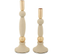 Bougeoir en métal Strek (Lot de 2)