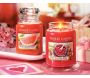 Bougie jarre en verre senteur framboise rouge - YAN-0118