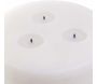 Bougie led base effet ciment 15 cm - 12,90