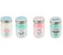 Bougie parfumée bocal à messages (Lot de 4)