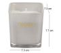 Bougie parfumée carrée Nude 7 cm - 2,54