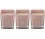 Bougie parfumée carrée Nude 7 cm (Lot de 3)