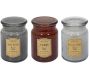 Bougie parfumée en pot Apothicaire (Lot de 3)