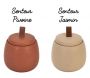 Bougie parfumée pot en céramique Top (Lot de 2) - CMP-3790