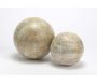 Boule décorative en bois blanchi 20 cm - AMA-3445