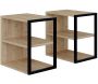 Bout de canapé en aggloméré Echo (Lot de 2)