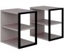 Bout de canapé en aggloméré Echo (Lot de 2)