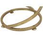 Bout de canapé en métal et marbre Spiral 27.5 x 47.5 cm - 6