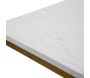 Bout de canapé en métal plateau imitation marbre Double 47 x 47 x 60 cm - 5