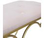 Bout de lit en métal doré Heart 105 x 37.5 x 51.5 cm - 7