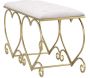 Bout de lit en métal doré Heart 105 x 37.5 x 51.5 cm - 5