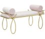 Bout de lit en métal et tissu Rosa 112.5 x 49 x 53 cm
